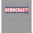 thumbnail image 2 of Americana Democracy Slant Text Heather Gray Men's Crew Neck Short Sleeve Tee-Medium, 2 of 2