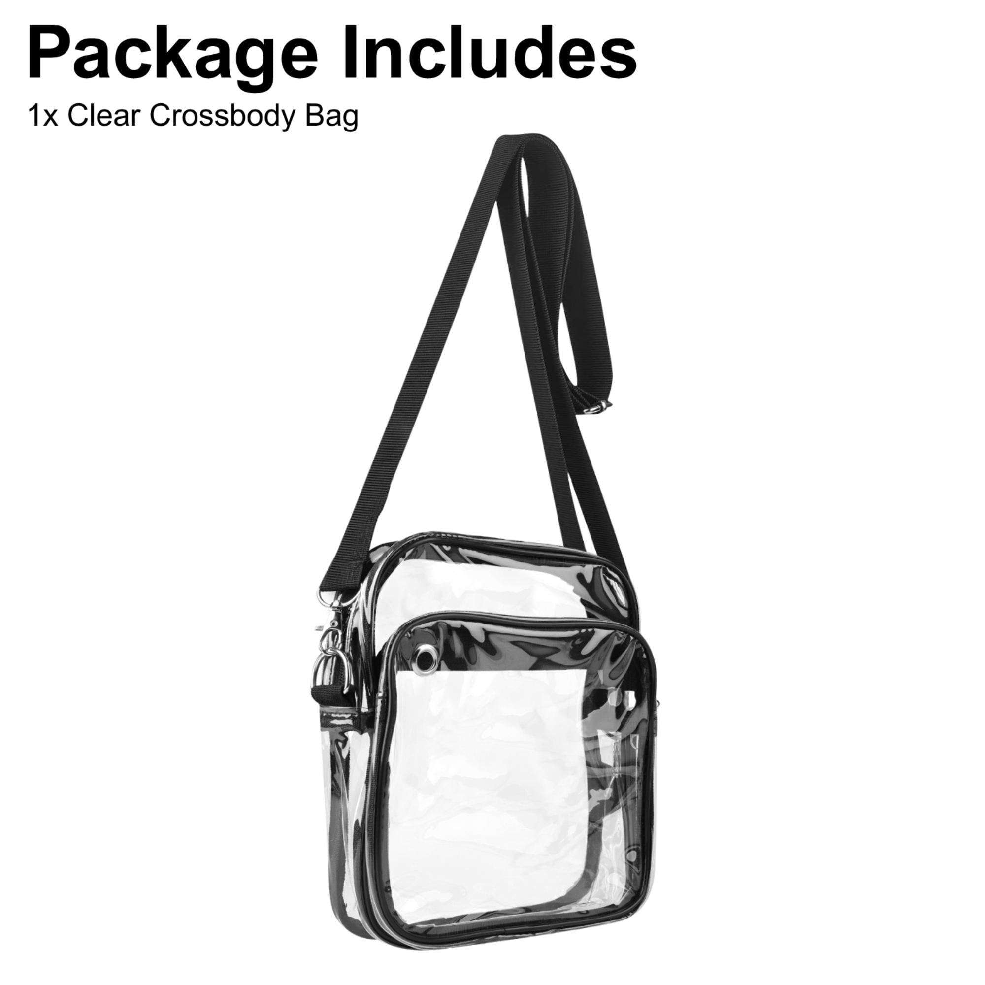 Logo Brands Vanderbilt University Clear Crossbody Backpack