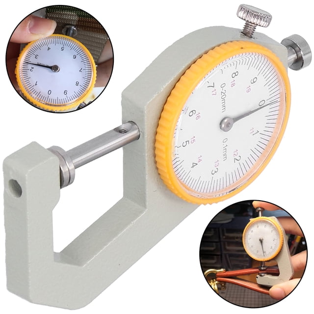 LHCER Thickness Gauge, Light And Portable Thickness Meter, For Leather DIY Measuring Tool Measuring Jewelry,Leather