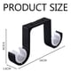 thumbnail image 4 of Soporte para barra de cortina 2 piezas Soporte para barra de cortina doble montado en la pared Techo Aleación de aluminio inoxidable Adecuado para diámetro de varilla 28-33 mm, 4 of 5