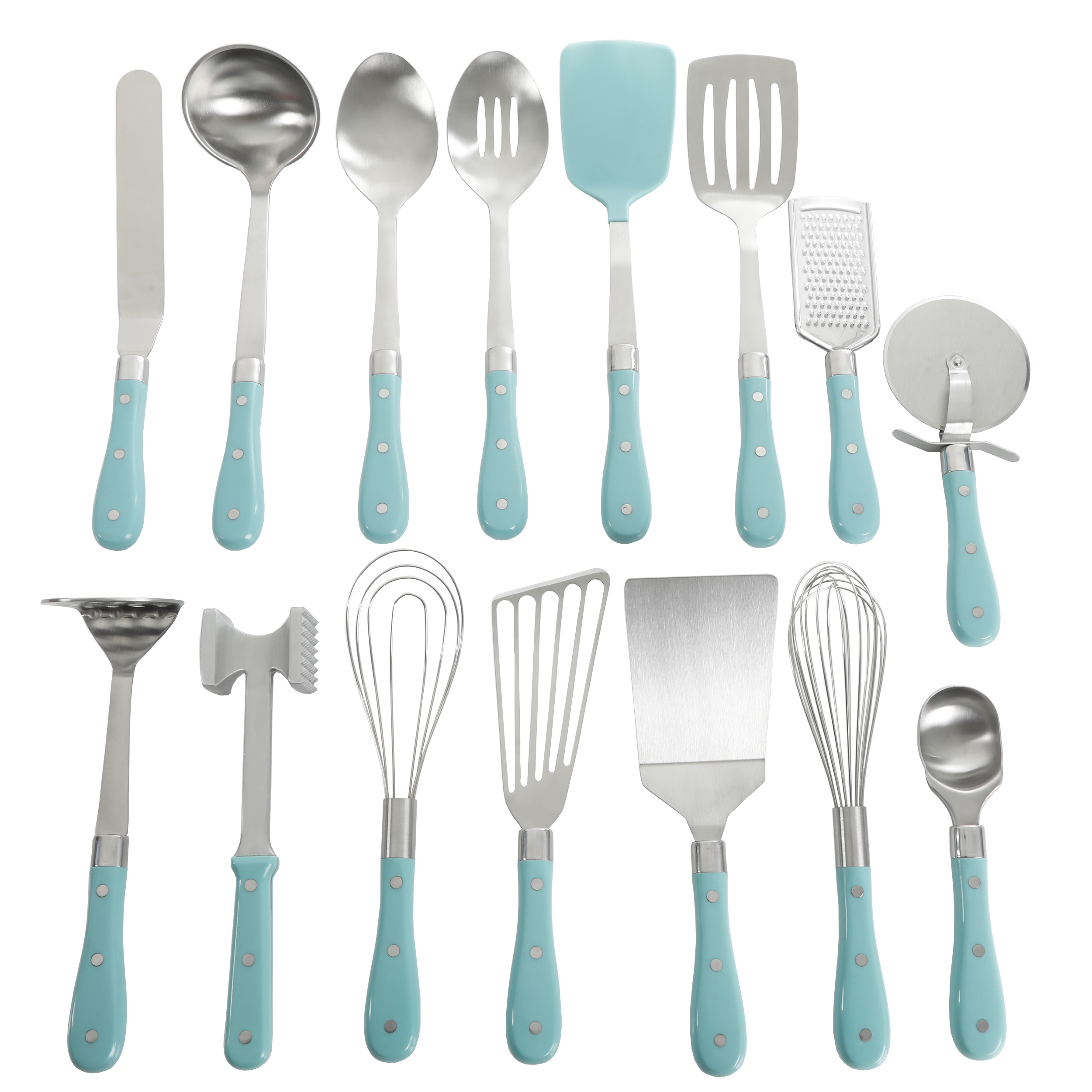 The Pioneer Woman Frontier Collection 15-Piece All in One Tool and Gadget Set, Turquoise - image 2 of 17