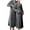Gray1, variant on ManxiVoo Women's Double Pocket Soft Flannel Robe Cozy Fleece Lined Long Bathrobe for Home Lounge and Relaxation L Size Beige
