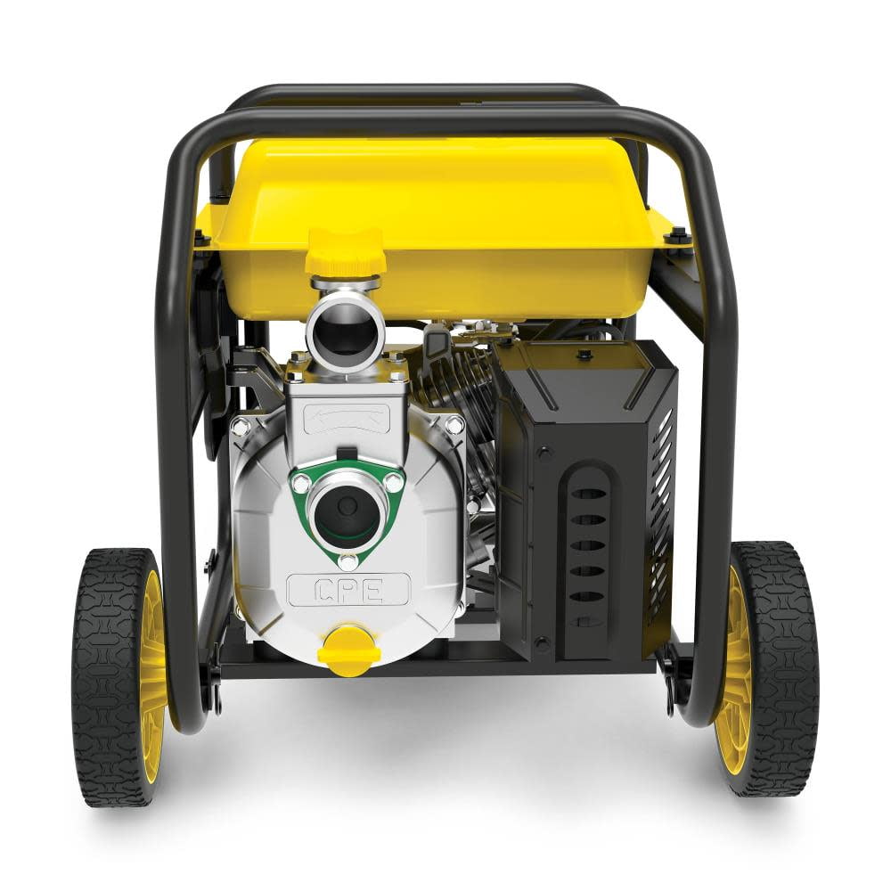 Champion 2-Inch Gas-Powered Semi-Trash Water Transfer Pump with Hose and Wheel Kit
