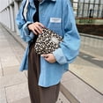 thumbnail image 5 of Bolsa de maquillaje con estampado de leopardo, bolsa de cosméticos para mujer, bolsa de maquillaje de lona de gran capacidad, bolsa de aseo de viaje, organizador de accesorios, 5 of 5