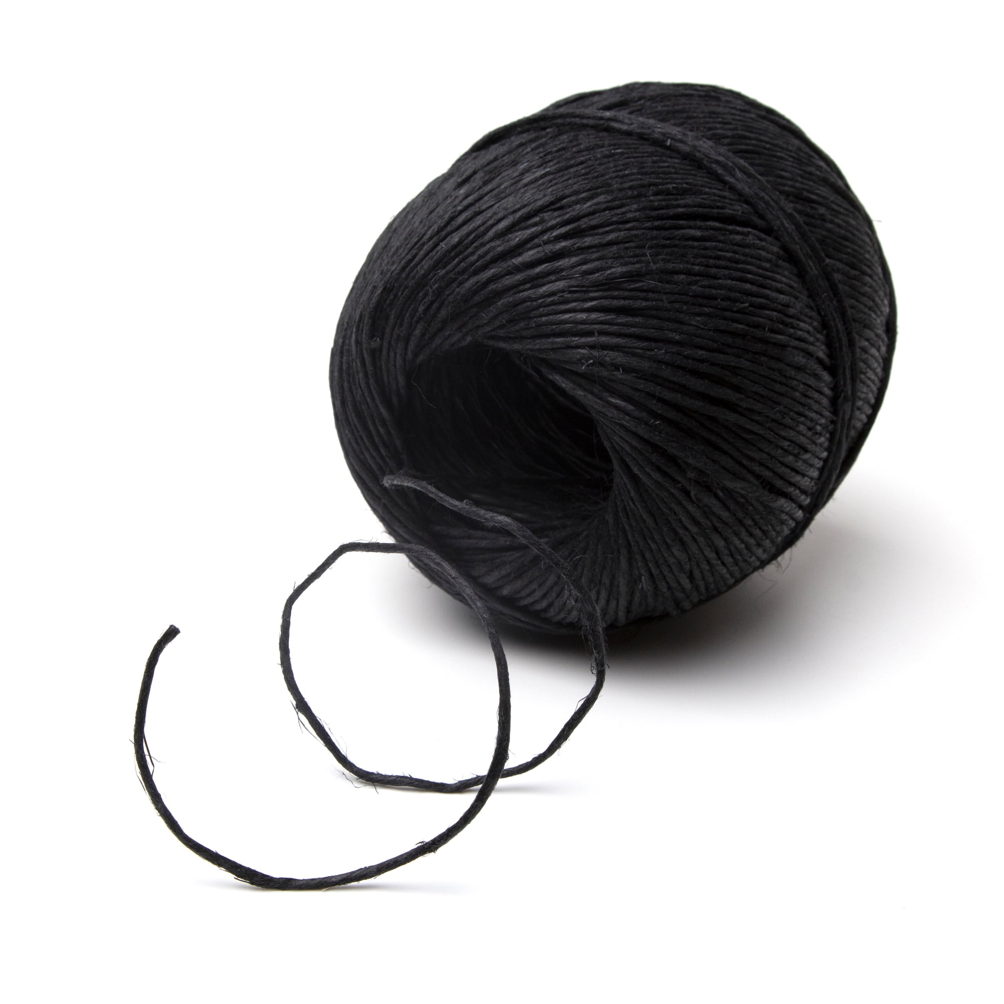 Cousin DIY 100 lb Natural Polished Hemp Twine, 1.5mm Black, 328.2ft/100m Roll