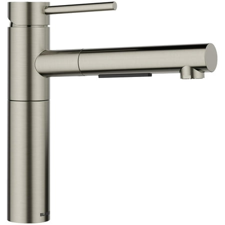 Blanco 527558 Alta Ii 1.5 GPM Single Hole Pull Out Kitchen Faucet - Satin Platinum