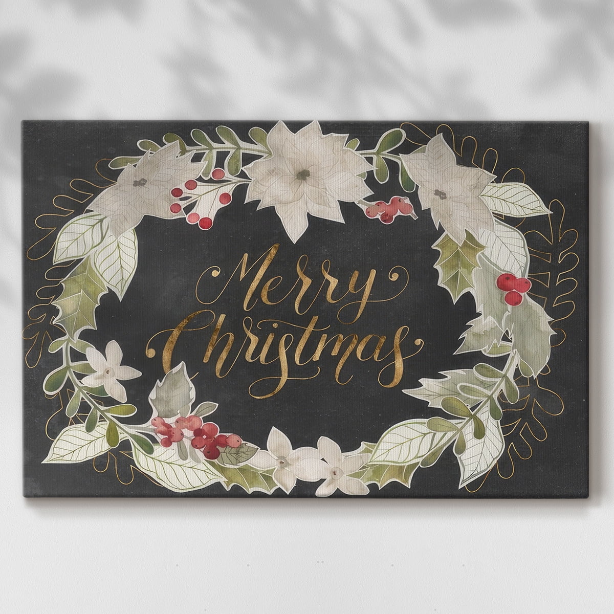 Gilded Christmas Collection A- Gallery Wrapped Canvas