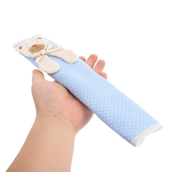 OUNONA Refrigerator Door Handle Kitchen Appliance Decor Sky-blue Fabric 2Pcs