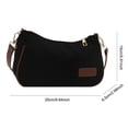 thumbnail image 2 of Embrague Bolso Hombro para Mujeres Córbina Pana Cierre Color Sólido Viajar Por, 2 of 9