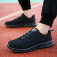 thumbnail image 3 of Modisza Men's Running Shoes Lightweight Slip on Fashion Sneakers Mesh Walking Shoes for Work Gym Workout Sports Atheletic Black 8.5, 3 of 9
