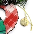 thumbnail image 4 of Martha Stewart Holiday Wreath Ornament 4 Piece Set in Red and Green, 4 of 4