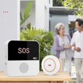 thumbnail image 3 of Wireless WiFi Elderly Caregiver Pager SOS Call Button Emergency SOS Alert System for Seniors Patients Elderly(B), 3 of 5