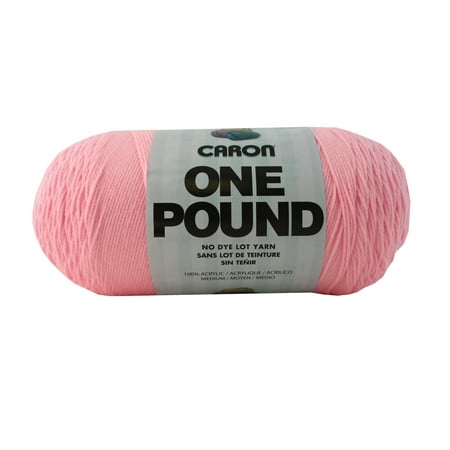 UPC: 0057355383609 | Caron Acrylic Yarn Machine Washable and Dryable 812 Yards 1 Pound Soft Pink