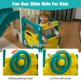 thumbnail image 5 of NYEEKOY 9-In-1 Toddler Slide, Bus-Themed Kids Slide and Climber Playset with Basketball Hoop, Ring-Toss, Car Playhouse, Kids Indoor and Outdoor Playground, 5 of 6
