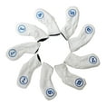 thumbnail image 3 of 9 Uds Cubiertas de Hierro para Golf, Cubierta para La Cabeza de Palos de Golf, Cubierta Protectora Impermeable para Práctica de Club, Mujeres, Hombres blanco, 3 of 8