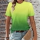 thumbnail image 2 of Camisas de Manga Corta para las Mujeres Imprimir Cuello Redondo Blusa, Camiseta de Moda para Verano Y Primavera Casual, 2 of 5