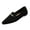 Black, variant on Women's Pointy Toe Loafer Flat Comfortable Faux Suede Work Shoes,Cute Penny Loafer Slip On Ballet Flat