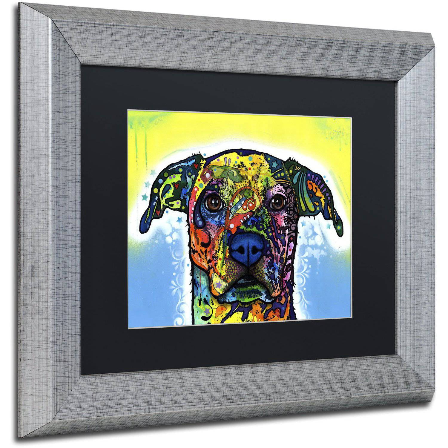 Trademark Fine Art "Fiesta" Canvas Art by Dean Russo Black Matte, Silver Frame