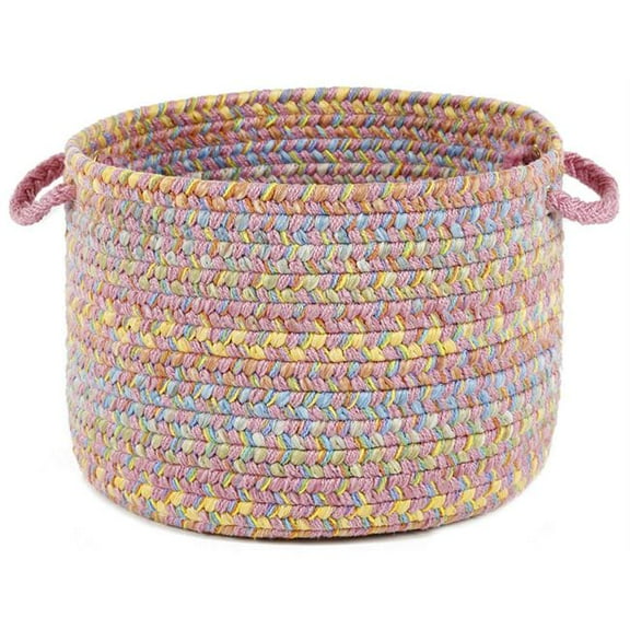 Rhody Rug Playtime Pink Multi  10" x 8" Basket