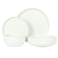 thumbnail image 4 of Gibson Home Rothenberg 16-Piece White Fine Ceramic Dinnerware Set, 4 of 11