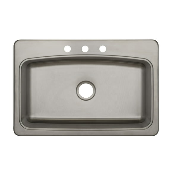 Proflo Pfsr1b332283 Bealeton 32-15/16" Drop In Single Basin Stainless Steel Kitchen Sink -