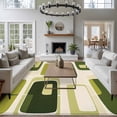 thumbnail image 4 of Sage Green Boho Large Area Rug 8x10 FT, Non Slip Living Room Throw Carpet, Modern Abstract Geometric Middle Century Washable Soft Indoor Outdoor Carpet Non-Shedding Rug for Bedroom Dining Room, 4 of 9