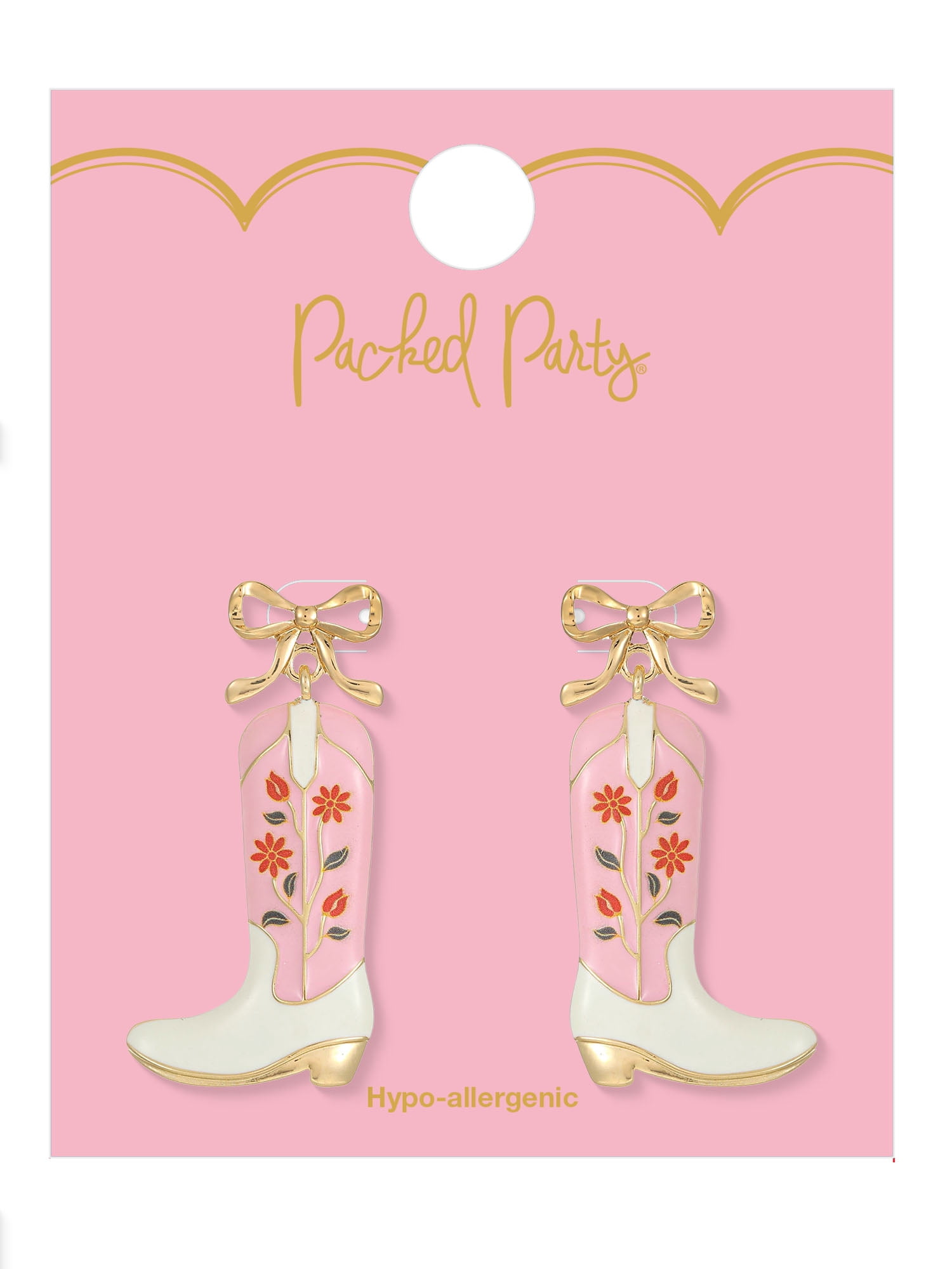 Packed Party Cowgirl Chic Boot Dangle Earrings
