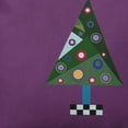 thumbnail image 3 of 16" x 16" Simply Daisy Crazy Christmas Polyester Accent Pillow, Purple (1 Count), 3 of 4