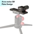 thumbnail image 4 of VELEDGE Aluminum Alloy Arca QR Plate Lens Collar Foot Stand Tripod Mount Base Lens Supports, 4 of 8