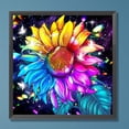 thumbnail image 1 of Cuadros Decorativos 5D bricolaje taladro redondo completo diamante pintura flor Kit hogar decoración arte artesanía Wdftyju de costura negro 4 estilos, 1 of 7