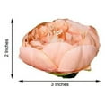 thumbnail image 4 of BalsaCircle 10 Peach 3" Artificial Faux Silk Peony Flower Heads Wedding Party Catering Decorations, 4 of 8