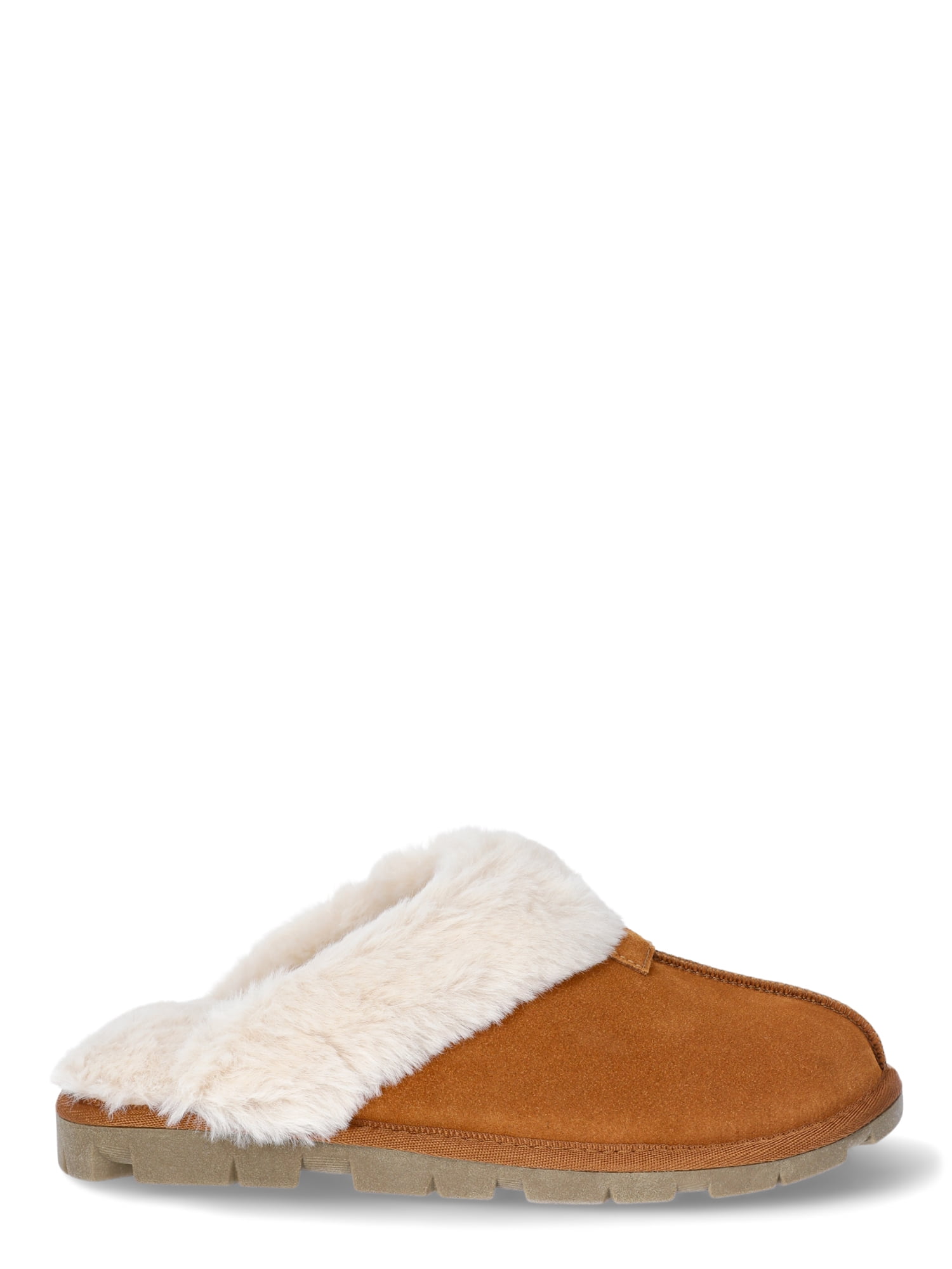 Joyspun Women's Suede Clog Slippers