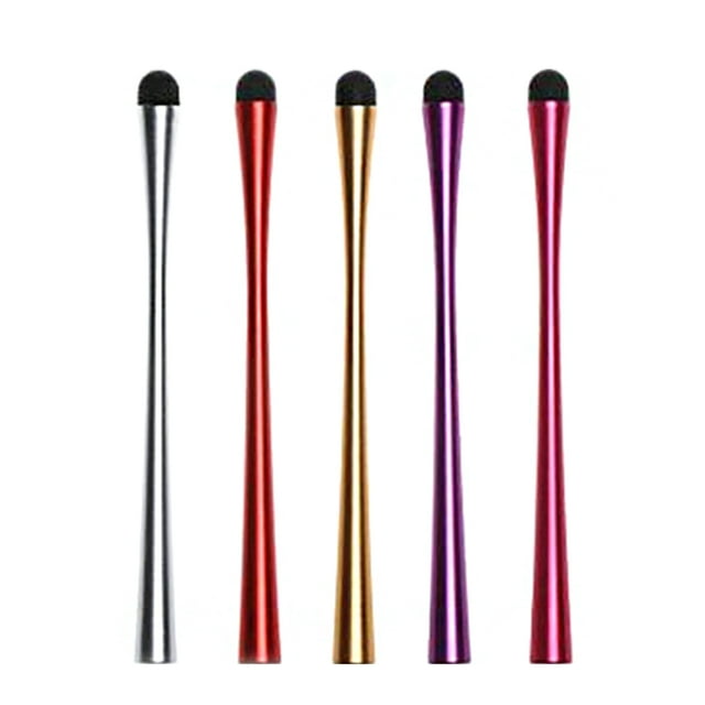 KAKOWELY 5 Pcs Slim Waistline Style Stylus Pen Stylus Handwriting Painting Pen Doodle Touch Screen Stylus for Tablets Cell Phones (Random Color),4.33"X0.28"X0.28"