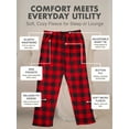 thumbnail image 6 of North 15 Boy's Super Cozy Buffalo Plaid Micro Fleece Pajama Pants-1235B-Red-18, 6 of 10