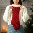 thumbnail image 5 of Christmas Stockings,18Inches Large Cable Knitted Stocking Personalized Xmas Hanging Stocking Decorations for Holiday Christmas Party Family Decor (Red White Green), 5 of 9