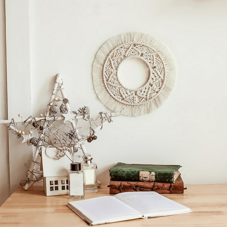 Eleanos Handmade Woven Boho Style Round Tapestry Blanket Wall Hanging Ornaments Wedding Home Decor Walmart