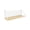 White/M, variant on Homenest No Drill Wall Mounted Shelves - Industrial Style Floating Shelves with Iron Mesh and Wooden Plywood, Yellow Wall Storage Organizer for Bedroom Office Dorm Room Decor