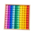 thumbnail image 3 of Juego de bloques de construcción para niños, cubos, transparentes, acrílico arcoíris. 100 piezas, 3 of 9