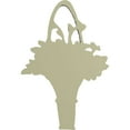thumbnail image 4 of Ekena Millwork 4 1/4"W x 6 1/4"H x 7/8"P Flower Basket Center Onlay, 4 of 6