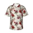 thumbnail image 2 of Goofa Rose Flowers Hawaiian Shirt for Men, Unisex Summer Beach Casual Short Sleeve Button Down Shirts,Aloha Tropical Floral print shirt-X-Large, 2 of 9