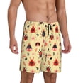 thumbnail image 2 of Rateoe Cute insects Print Men's Lounge Shorts – Soft & Breathable Pajama Bottoms with Pockets, Elastic Waistband, Lightweight Sleepwear for Nightwear & Loungewear-X-Large, 2 of 6