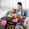 thumbnail image 6 of 70th Birthday Gifts for Women, Gifts for 70 Year Old Woman, 70th Birthday Gifts Blankets 50"X60", Best Gifts for 70 Year Old, 70th Birthday Decorations, 70 Year Old Birthday Gifts for Women, 6 of 6