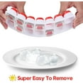 thumbnail image 2 of Silicone Ice Cube Tray, 4 Pack Easy-Release & Flexible 14-Ice Cube Trays with Spill-Resistant Removable Lid, Stackable Ice Trays with Covers for Freezer, Cocktail (Red), 2 of 5