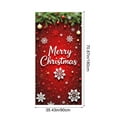 thumbnail image 3 of 35 x 71 Inch Christmas Door Cover – Santa Claus Pattern Front Door Decoration – Polyester Holiday Banner for Indoor Outdoor Festival Party Use, 3 of 6