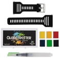 thumbnail image 2 of Creative Mark Globetrotter Watercolor Wristbands - Beautiful Watercolor Palette Held on Your Wrist! - Pan Set of 24, 2 of 7