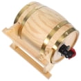 thumbnail image 3 of 1 juego de barril de madera para cerveza, vino, añejamiento, almacenamiento de cerveza para fiestas, 0,8 L, 3 of 7