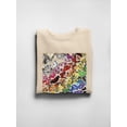thumbnail image 3 of Cluster Of Butterflies Sweatshirt Women -Anthony Chirstou Designs, Female 3X-Large, 3 of 4