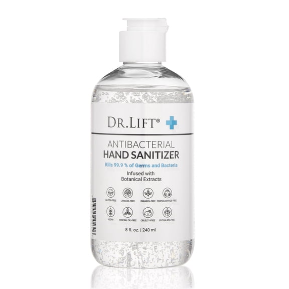 Antibacterial Hand Sanitize | Kills 99.9% of Germs | Made in America |  Infused with Botanical Extracts  - 8 Oz. | Dr. Lift