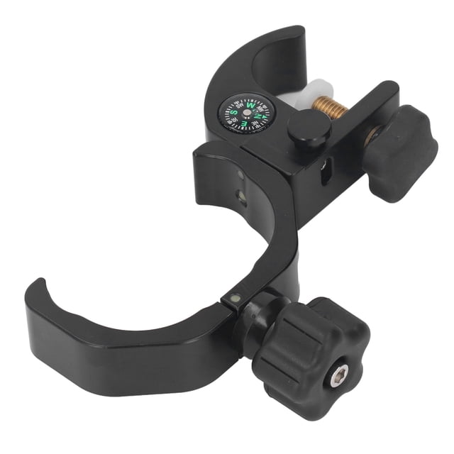 Range Pole Bracket Holder, Portable Durable Wear Collector Bracket Mount with Rubber Pads for GPS