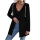 thumbnail image 2 of Abrigo y chaquetas informales con capucha y manga larga para mujer Abrigo/chaqueta informal con capucha y múltiples bolsillos para mujer Top de PU para mujer, 2 of 9